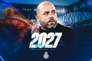 官方：西班牙人主帅马诺洛-冈萨雷斯续约至2027年