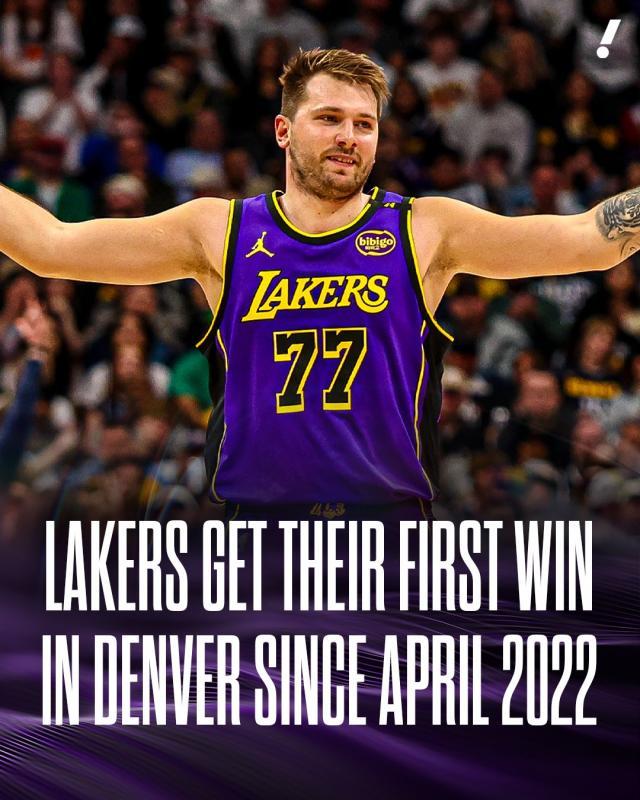 kaiyun-32分率队完胜掘金！东契奇：湖人的唯一目标是夺冠