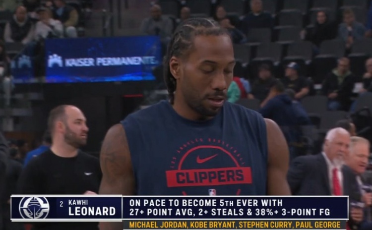 开云注册入口-NBA赛季场均至少27分2断&amp;三分命中率38%：乔科库PG 小卡冲击第5人